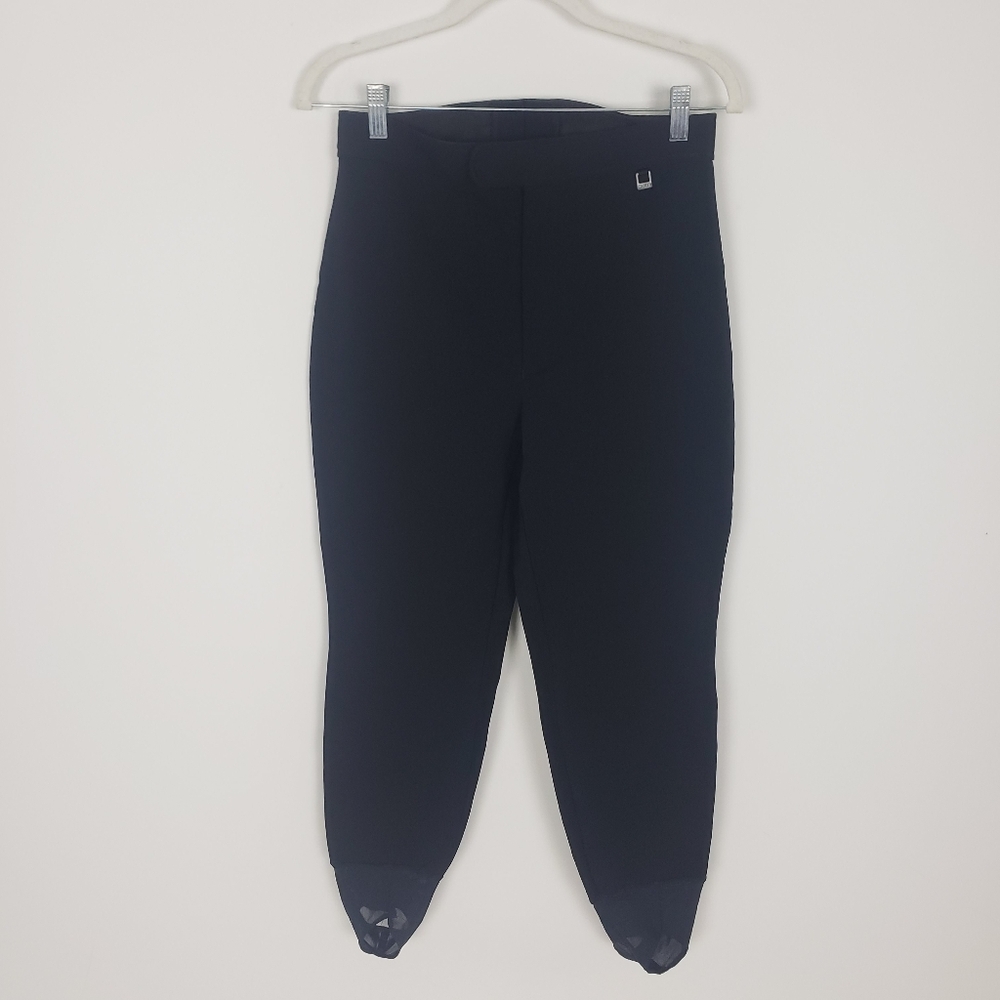 Vintage Gerry Skiwear Ski Snow Pants Suit White Stirrup Size 8 Stretch Retro